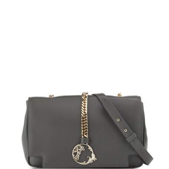 Versace Collection La Medusa Leather Crossbody Shoulder Bag - Picture 1 of 11
